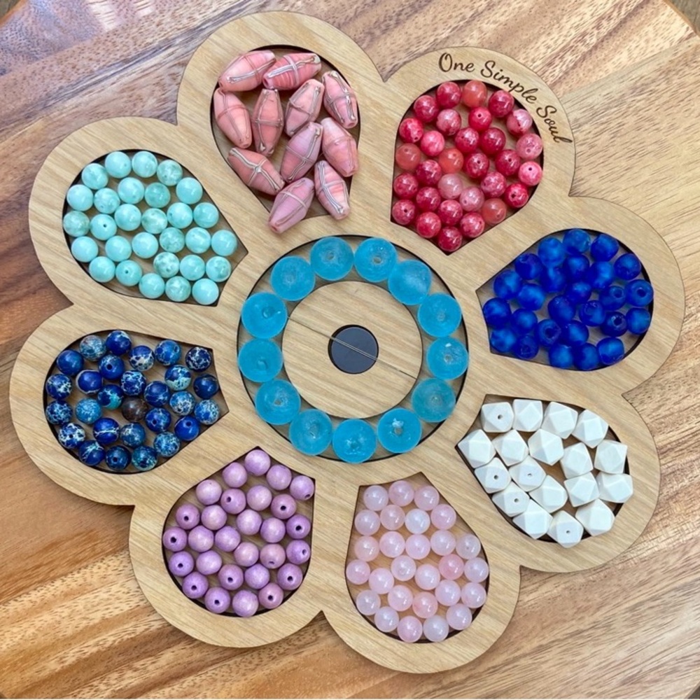 Jewelry beading board for jewelry making. Wooden bead board NWOT - Picture 3 of 6